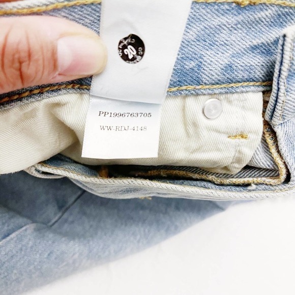 Everlane The Denim Reconstructed Jean Skirt Light Wash SZ29 - Picture 6 of 10